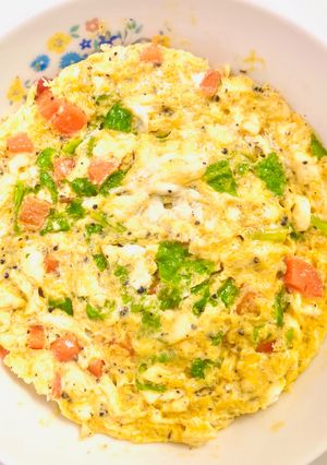 中華風🥚たまごと豆腐のレンジ蒸し-レシピのメイン写真