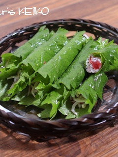 しらすの梅和え青しそ巻き-レシピのメイン写真