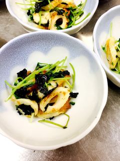 豆苗とちくわの簡単炒め-レシピのメイン写真