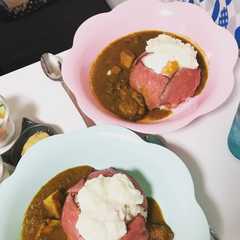 ローストビーフとポテトの富士山カレー-レシピのメイン写真