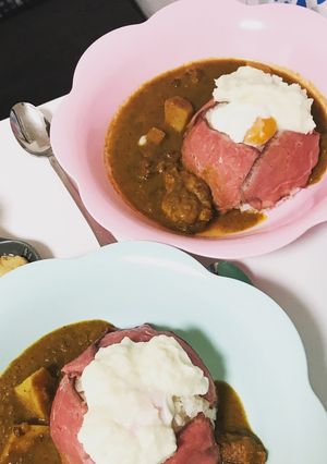 ローストビーフとポテトの富士山カレー-レシピのメイン写真