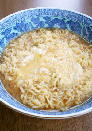 みそラーメンで、とろろ＆卵でとろ～り-レシピのメイン写真