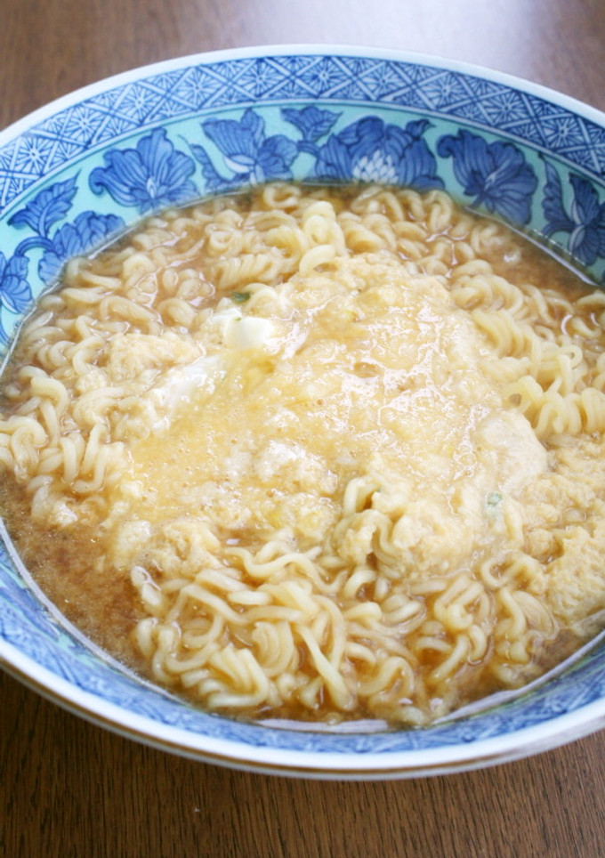みそラーメンで、とろろ＆卵でとろ～り-レシピのメイン写真