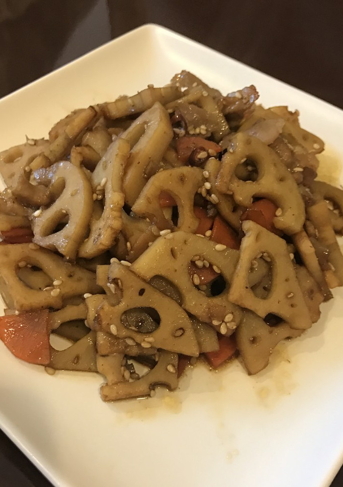 蓮根と人参と豚肉のきんぴら-レシピのメイン写真