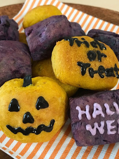 ハロウィン✤紫いもと南瓜の2色スコーン-レシピのメイン写真