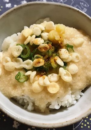 いろいろ薬味のっけ♪長芋のこぶおろしご飯-レシピのメイン写真