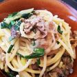 牛丼の具アレンジで時短&簡単和風パスタ!