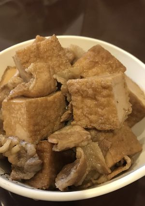 厚揚げと豚肉の煮物-レシピのメイン写真