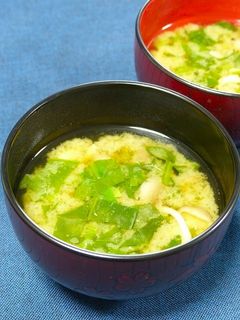 簡単!ほうれん草のお味噌汁☆青紫蘇風味-レシピのメイン写真