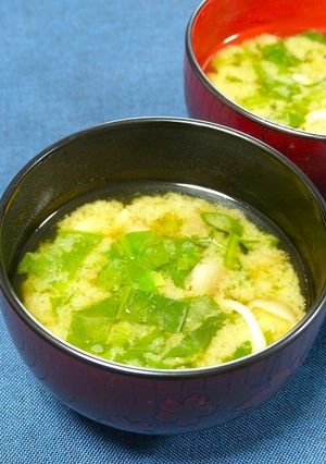 簡単！ほうれん草のお味噌汁☆青紫蘇風味-レシピのメイン写真