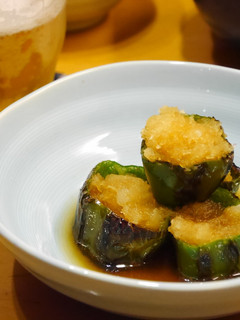 焼きピーマンのこぶおろし詰め-レシピのメイン写真