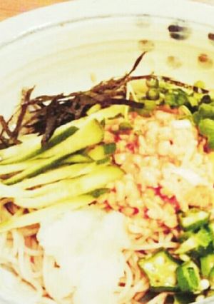 四季問わず！ネバネバぶっかけ蕎麦-レシピのメイン写真