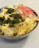 冷凍ササミで親子丼　我が家の丼