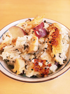 ★アジの開きとさつま芋で炊き込みご飯★-レシピのメイン写真