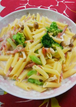 ベーコンとブロッコリーのミルクパスタ-レシピのメイン写真