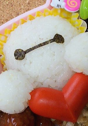 簡単キャラ弁！ベイマックス♪-レシピのメイン写真