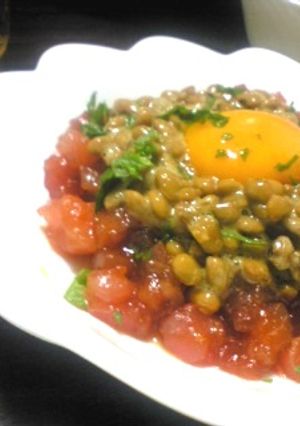 ねっとり☆まぐろ納豆ユッケ-レシピのメイン写真