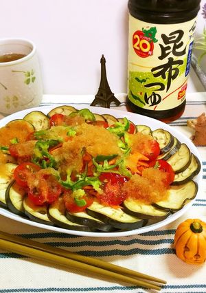 レンジ茄子のこぶおろしかけ♪-レシピのメイン写真
