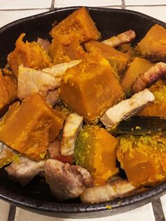 豚とかぼちゃの煮物-レシピのメイン写真