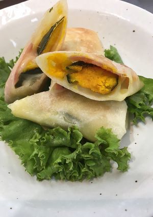 かぼちゃとベーコンの春巻き-レシピのメイン写真