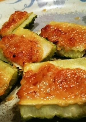 超簡単！パクパクいけるゴーヤの味噌焼き-レシピのメイン写真