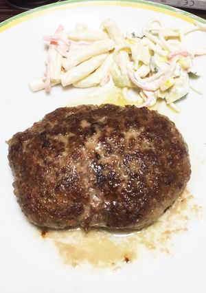 男のハンバーグステーキ-レシピのメイン写真