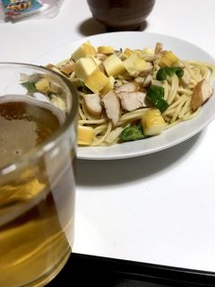 鳥のササミとチーズの燻製入り和風パスタ-レシピのメイン写真