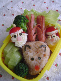 トナカイとサンタさん弁当-レシピのメイン写真