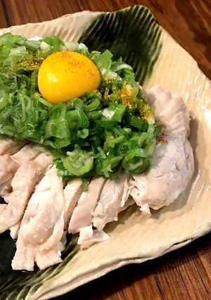 レモン塩葱どっさり♡レンジde蒸し鶏-レシピのメイン写真