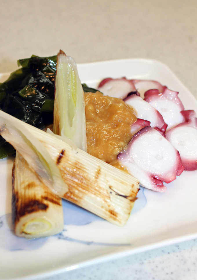 簡単！焼きネギと蛸のからし酢味噌-レシピのメイン写真