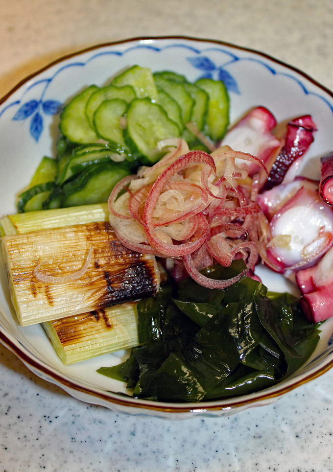 簡単！焼きネギと蛸の酢の物-レシピのメイン写真