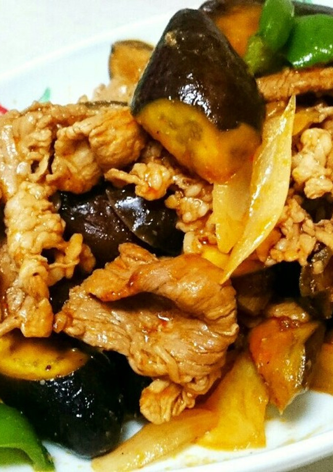 茄子と豚肉のコク旨甘酢炒め♥簡単中華☆-レシピのメイン写真