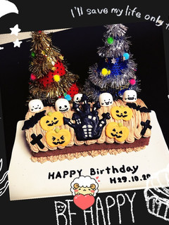 ハロウィンバースデーケーキ♪♪-レシピのメイン写真
