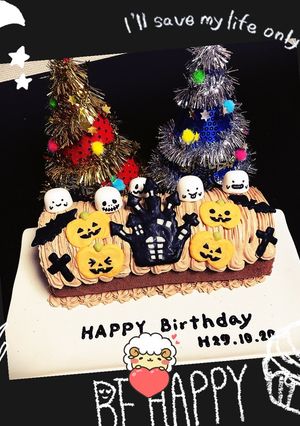 ハロウィンバースデーケーキ♪♪-レシピのメイン写真