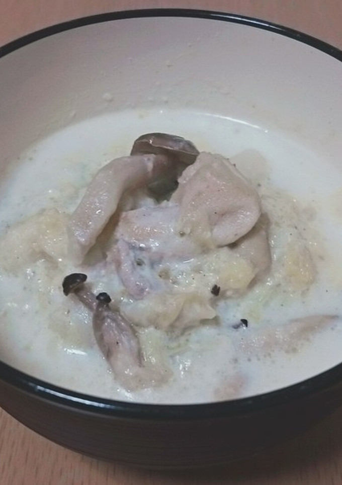 鶏肉と白菜のゆず胡椒ミルク煮-レシピのメイン写真