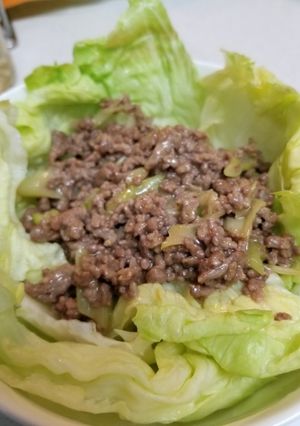 ガチソースで挽肉とレタスの旨包み-レシピのメイン写真