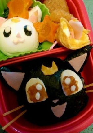 セーラームーン★ルナとアルテミスのお弁当-レシピのメイン写真