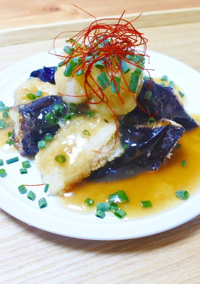 なすとカレイのあんかけ-レシピのメイン写真