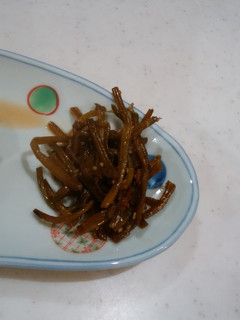 サツマイモの茎のキンピラ 昆布つゆ♪-レシピのメイン写真