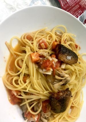 簡単絶品!!!サバ缶のパスタ-レシピのメイン写真