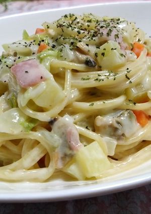 スープ加減は自在♪クラムチャウダーパスタ-レシピのメイン写真