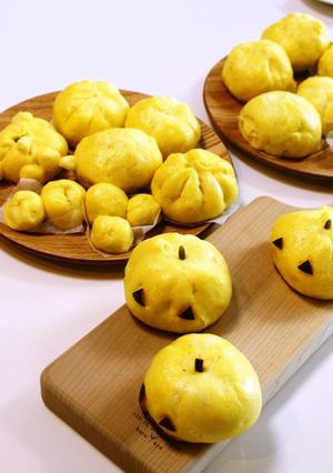 もっちり絶品！かぼちゃゴマあんまん-レシピのメイン写真