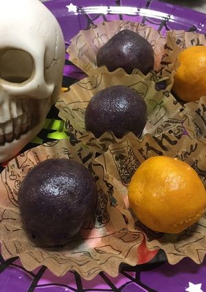 ハロウィン☆紫芋と南瓜のスイートポテト-レシピのメイン写真