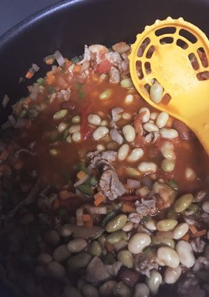 アレンジ多様ポークビーンズ 幼児食1歳半-レシピのメイン写真