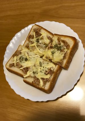 ツナマヨ☆ピザ風トースト-レシピのメイン写真