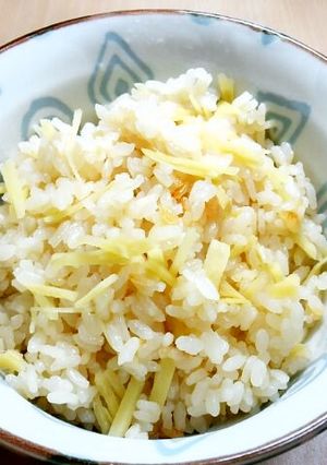 シンプルな新生姜の炊き込み御飯-レシピのメイン写真