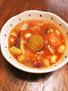 トマト缶でぽかぽか♡ポークビーンズ-レシピのメイン写真