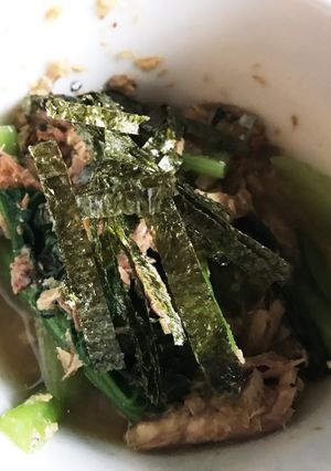 小松菜と秋刀魚和え-レシピのメイン写真