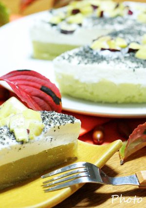 さつまいもとムースの２段ケーキ-レシピのメイン写真