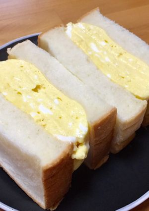☆レンジで仕上げ☆厚焼き玉子サンド-レシピのメイン写真